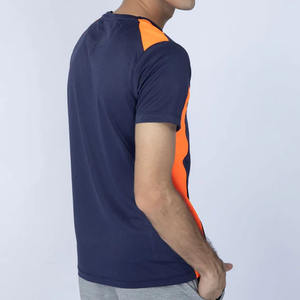 Camiseta deportiva personalizada Diseño de patrón sólido con material de poliéster sublimado con paneles personalizados Camiseta deportiva de 280 gramos - Product Image 3