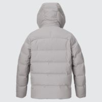 Veste à capuche pour homme, de marque de luxe, tendance, hiver, jaune, rembourrée, fine, imperméable, réversible, écologique, en nylon, décontractée