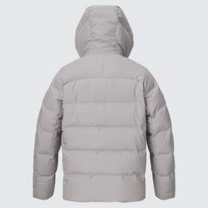 Fashion Famous Brand Luxury Winter Yellow <b>Puffer</b> Bubble <b>Thin</b> Waterproof Nylon Casual Men's Hooded Front Logo Warm Outwear <b>Jacket</b> - Product Image 2