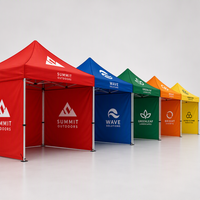 Tente publicitaire 10x10 en aluminium pour salon professionnel, événement, chapiteau, gazebo, auvent, tente pop-up personnalisée imprimée