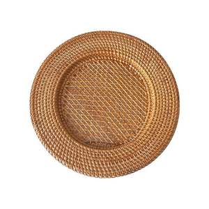 Placas de cargador de ratán al por mayor de Vietnam, diseño duradero ligero respetuoso con el medio ambiente hecho a mano para catering de eventos y fiestas - Product Image 6