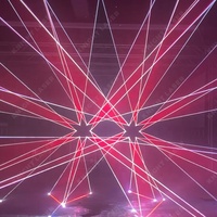 Prix d'usine, design spécial, lumière laser RGB d'animation DMX 8W pour soirée DJ, boîte de nuit