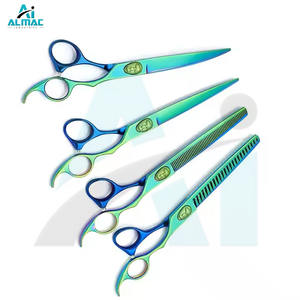Juego de 4 Herramientas de Peluquería para Mascotas de Acero Inoxidable de Alta Calidad, Color Personalizado, Tijeras Quirúrgicas Veterinarias, Marca ALMAC, Más Vendidas - Product Image 1