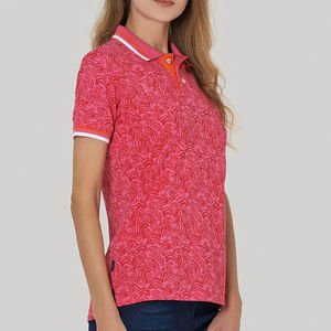 Polo de sublimación informal ajustado de alta calidad para mujer Polo de sublimación de última moda de baja tasa para mujer con OEM - Product Image 4