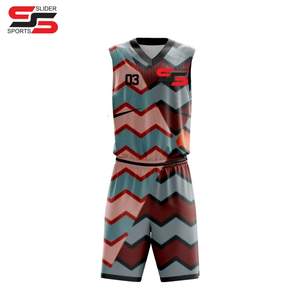 Maillot et short de basket-ball personnalisés par sublimation et logo Nouveaux uniformes de basket-ball confortables et respirants pour hommes - Product Image 1