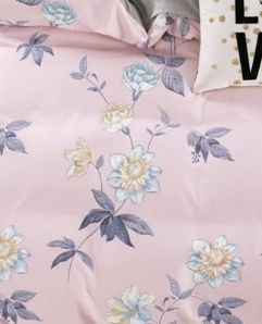 Luxury 4-Piece Twin Modern Bedding <b>Set</b> Floral Printed <b>Duvet</b> Cover Matching <b>Pillow</b> Covers All-Season Washed Cotton Home - Product Image 5