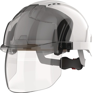 Casque de soudage industriel EVO VISTAshield à obscurcissement automatique, vision complète, blanc/fumé, conforme aux normes EN 397 EN 50365 JSP, en ABS, garantie 3 ans - Product Image 1