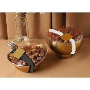 High Quality Round Metal Chocolate Bowl Handmade Metal <b>Sweets</b> Serving Bowl Dessert Holder For Home Decor Or Dining Table - Product Image 2