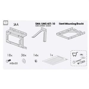 Soporte de Montaje de Acero SMA UMS_KIT-10 - Product Image 2