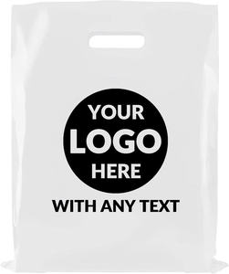 Bolsa de compras troquelada con ASA resistente, bolsa con logotipo personal impreso personalizado, precio competitivo - Product Image 2