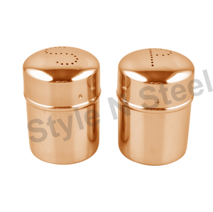 Botella de condimento de acero inoxidable, juego de molinillo de sal y pimienta de forma redonda de papel y especias a precio mayorista - Product Image 1