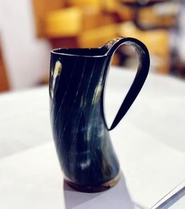 Taza de cuerno para beber vikingo de alta calidad personalizable Buffalo OxHorn ecológico desechable precio al por mayor estilo religioso de FWE - Product Image 4