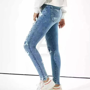 Pantalones Vaqueros Casuales de Moda para Mujer, Estilo Urbano, Color Sólido, Corte Recto, Desgastados, Oferta Especial de Alexandria Industries - Product Image 4