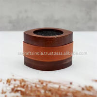 Brûleur de Bakhoor Coriandre Écologique et Durable, Artisanat Indien Religieux, Vente en Gros, Boîte Arabe en Bois de Santal, Élégant pour la Maison