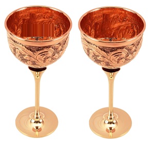 Copa de vino de diseño real, alta cristalería, vástago largo, copa de vino tinto para Bar, restaurante, hogar, copa de vino chapada en cobre - Product Image 5