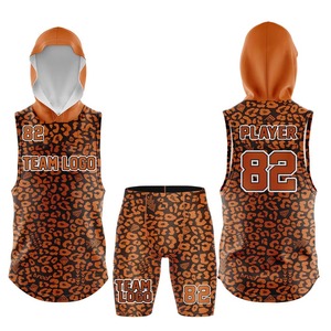 Tenues de football américain 7v7, sans manches, unisexe, adultes, grandes tailles, respirantes, séchage rapide, 100% polyester, personnalisables pour l'équipe - Product Image 5