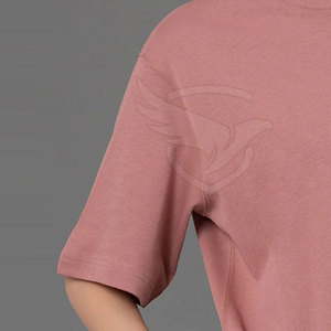 Dernière conception T-shirt de couleur personnalisée T-shirt surdimensionné en tissu doux à séchage rapide pour l'extérieur T-shirt surdimensionné - Product Image 6