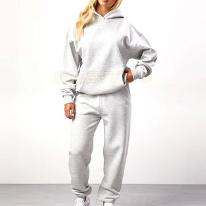 Survêtements pour femmes en coton 100% - Meilleures ventes - Hiver - Solide - Décontracté - Long - 2 pièces - Polaire - Qualité supérieure - En stock - Product Image 1