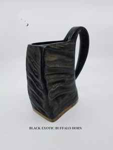 Taza de cerámica tallada vikinga natural hecha a mano para café, cerveza, personalizada para el hogar, hotel, restaurante, uso directo de la India - Product Image 1