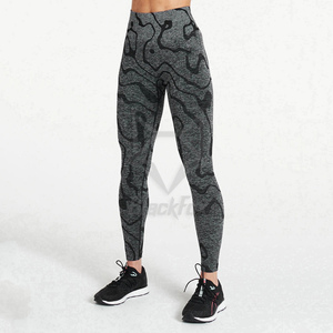Wholesale Best Quality Custom Design Logo Gym <b>Leggings</b> For Women Direct Factory Supply Yarn Dyed Slim Fit - Product Image 1