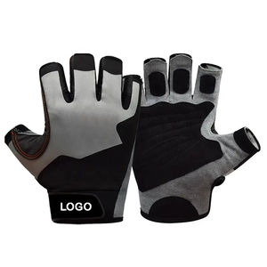 Gants de fitness légers en cuir de qualité supérieure, demi-doigts, antidérapants, avec sangle de poignet réglable, nouveau style, poignet long pour la musculation - Product Image 5