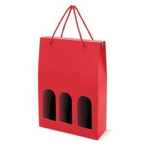 Sacs fourre-tout promotionnels personnalisés, boîte porte-bouteille Tlick pour le merchandising - Product Image 1
