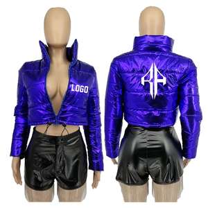 ATLANTIC Top Nueva venta Logotipo personalizado Chaqueta de invierno 100% Poliéster Transpirable Impreso Cremallera Chaqueta acolchada - Product Image 1