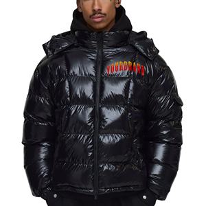 Veste matelassée décontractée surdimensionnée à fermeture éclair de qualité supérieure pour homme, chaude pour l'hiver, personnalisée, matelassée, imperméable, respirante, séchage rapide - Product Image 1