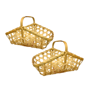 CESTA DE REGALO DE BAMBÚ personalizable Ideal para regalos de vacaciones, cestas corporativas y cestas de almacenamiento para ocasiones especiales - Product Image 1