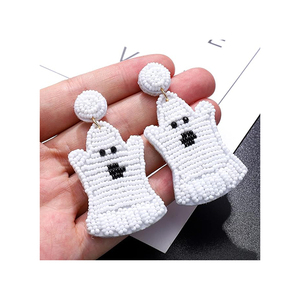 Buy Halloween Christmas Accessories Wholesale Pumpkin Skull Drop Earrings for Halloween Available Trusted Exporter - Product Image 6