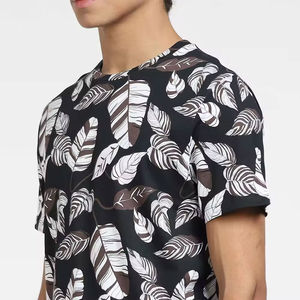 เสื้อยืดพิมพ์ลายดิจิทัลสำหรับผู้ชายเสื้อยืดผ้าฝ้าย100% ระบายอากาศได้ดีดีไซน์แบบหลวม - Product Image 6