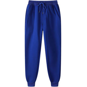 Pantalon de survêtement lourd à logo personnalisé, taille haute, jambe large, pantalon de jogging tricoté, toile de haute qualité, style baggy - Product Image 3