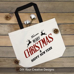 Fashion Heavyweight Heavy-Duty Thick <b>Fabric</b> Shopping Bag Reinforced Handles Gusseted Design Durable Reusable Wholesale - Product Image 3