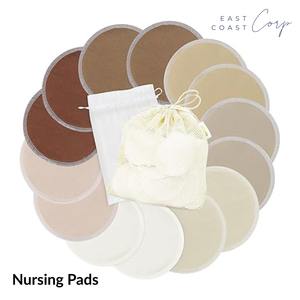 แผ่นรองให้นมลูกซักและนำกลับมาใช้ใหม่ได้ระบายอากาศออกแบบสำหรับคุณแม่ - Product Image 2