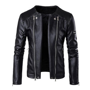 Chaqueta de moda de cuero de Color marrón para hombre, nueva chaqueta de cuero genuino para hombre de otoño, chaqueta de moda de Cuero 100% de la mejor calidad - Product Image 1