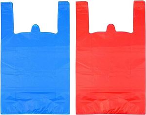 Offre Spéciale personnalisable couleur HDPE LDPE plastique T-Shirt sacs clair gousset sacs pour emballage T-Shirts - Product Image 4
