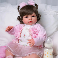 Poupée Reborn Babeside Ama 20'' réaliste en vinyle, peinte à la main, cadeau pour filles, Noël, anniversaires, jouets pour enfants