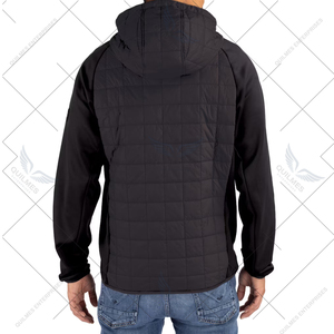 Veste d'hiver matelassée légère pour homme Texas State Bobcats, coupe-vent, softshell hybride, logo personnalisé, style décontracté, extérieur - Product Image 6