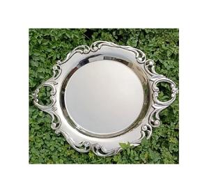 Plateau de service à café en bois avec poignée en métal Plateau de service sucré en forme de rectangle de la meilleure qualité en vrac - Product Image 5