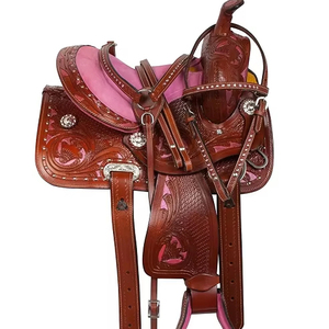 Handmade 100% Premium Quality Western Saddle in English Style Durable Leather for Horse Riding Equestrian <b>Sports</b> <b>Entertainment</b> - Product Image 1