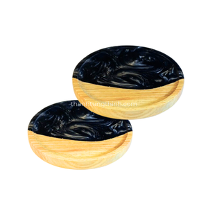 Nouveau design de sous-verres en bois époxy durable moule de dessous de verre en résine pour l'artisanat en résine de l'usine du Vietnam pour les grossistes - Product Image 1