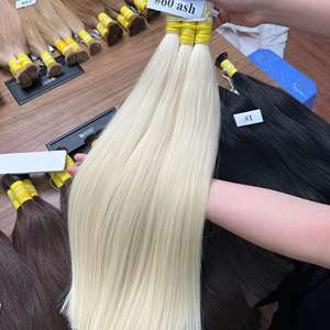 ¡PRODUCTO MÁS VENTA! Pelo a granel de alta calidad disponible en stock extensión de cabello vietnamita de color de tono oscuro liso natural - Product Image 6