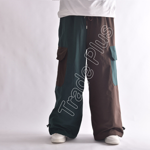 Pantalones de Nieve Modernos de Dos Tonos, Impermeables y Cortavientos, Tallas Grandes, con Cintura Ajustable, Cremallera en la Rodilla, Bolsillos Tipo Cargo, Forro Polar Cálido y Ajuste Holgado - Product Image 1