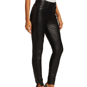 Pantalons en cuir pour femmes, logo personnalisé, pantalon en similicuir pour homme, logo personnalisé, pantalon droit en cuir PU, pantalon en cuir pour femmes - Product Image 6