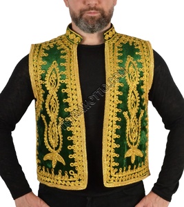 Chaleco Étnico Tradicional Afgano Hecho a Mano para Hombre, sin Mangas, para Bodas, Festivales y Eventos - Product Image 1