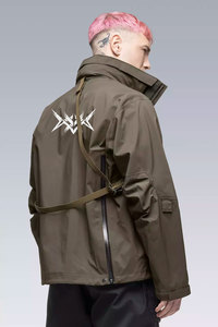 เสื้อแจ็คเก็ตนักเทคโนโลยีของผู้ชายสำหรับฤดูหนาวผ้าแคนวาสมีแผ่นปะสไตล์ฤดูใบไม้ผลิ - Product Image 3