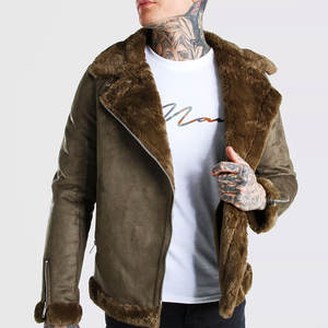 Veste en cuir de style unique, matériau confortable et lourd, imperméable, logo imprimé personnalisé, style moto, écologique - Product Image 1