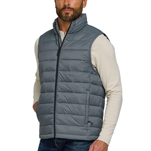 Gilet matelassé sans manches d'hiver de haute qualité, logo personnalisé, bulle, respirant, écologique, polyester, nouveau design, gilet pour homme - Product Image 1