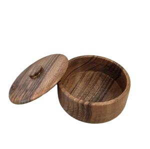 Oak Wood Storage Jars Free Personalization Flour <b>Sugar</b> <b>Coffee</b> <b>Tea</b> <b>Canister</b> Home Garden Dinnerware with Cover Styles - Product Image 2