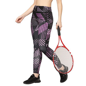 Legging de cintura alta para mujer, con efecto push-up Pantalones deportivos, patrón sólido, talla grande, tipo de cintura media - Product Image 4